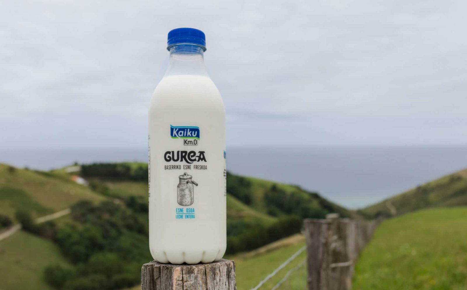 Leche fresca semidesnatada Kaiku Gurea Km0