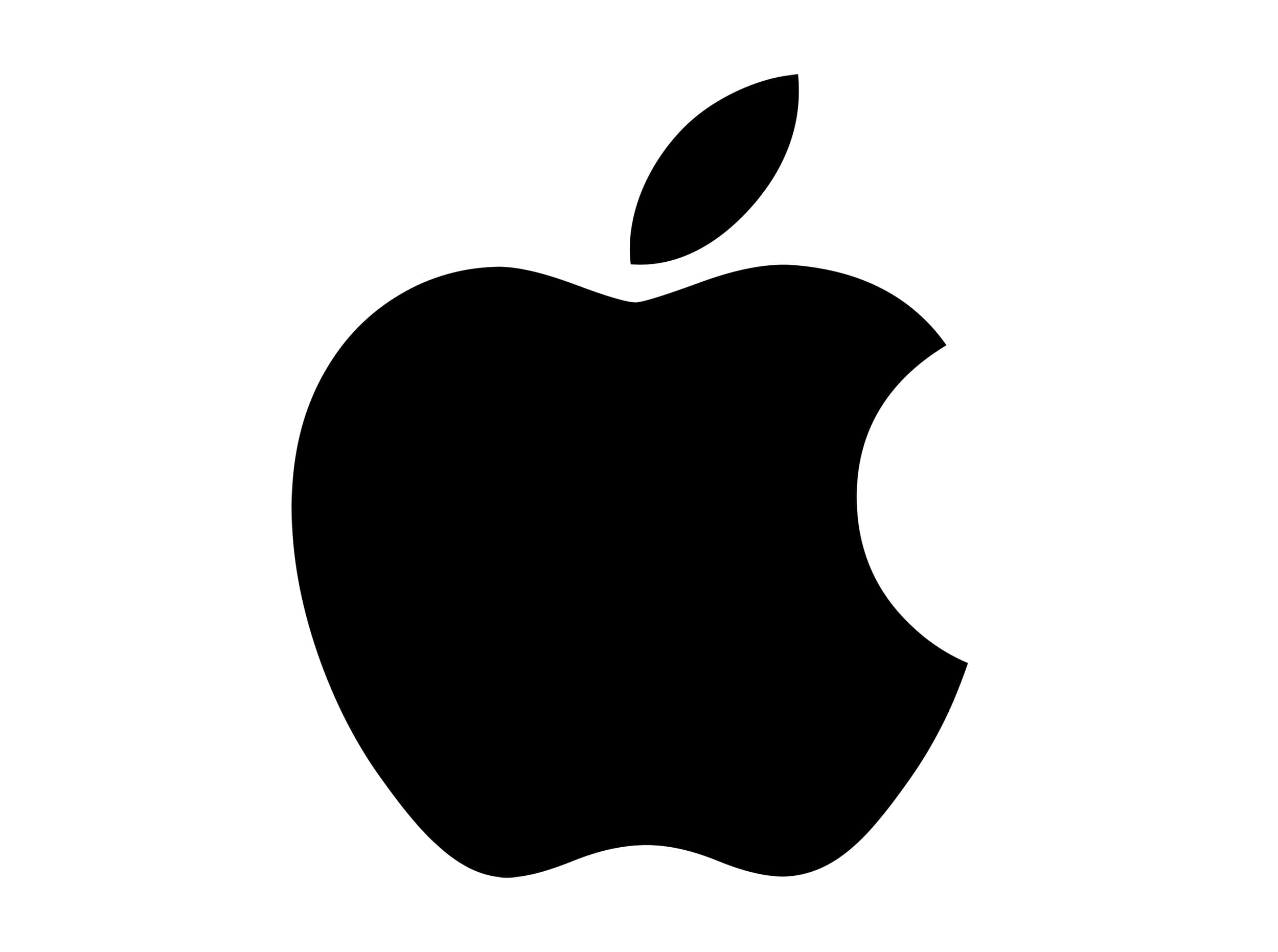logo de apple en negro