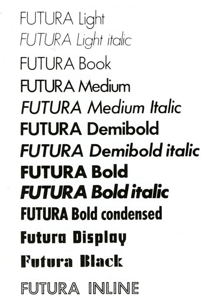 tipografia futura